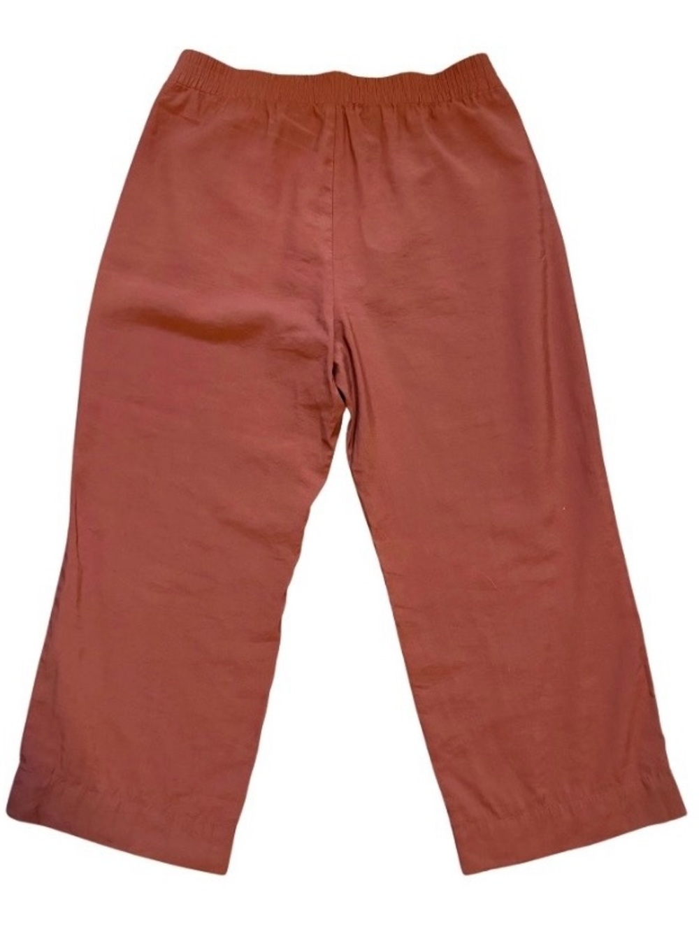 Ann Taylor Women’s Elastic Waist Wide-Leg Pants - Rust - Picture 2 of 5
